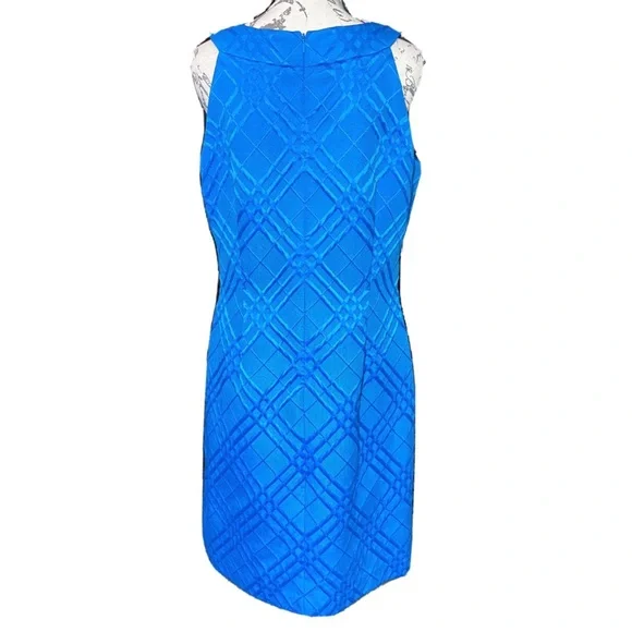 Evan Picone Women’s Midi Dress with Bra Strap Holder. Size 14 Blue - Picture 2 of 7